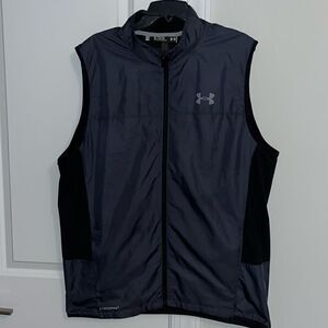 Under Armour Storm 1 Black Performance full zipper golf Vest jacket XL